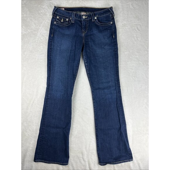 VTG Y2K True Religion Becky Jean Womens Size 32 Bootcut Low Rise Stretch Denim - Picture 1 of 12